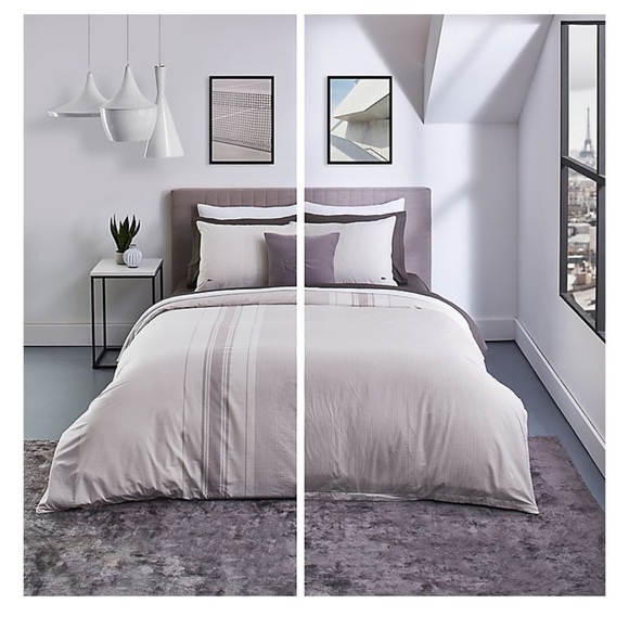 NIB Lacoste Anglet 3PC Reversible Duvet Cover Set - Picture 2 of 13